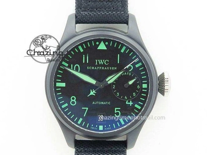 MIROTIME 0308 Vibrant Portofino IW459402 SS MKS 1:1 Best Edition White Dial on Black Leather Strap Miyota 7086